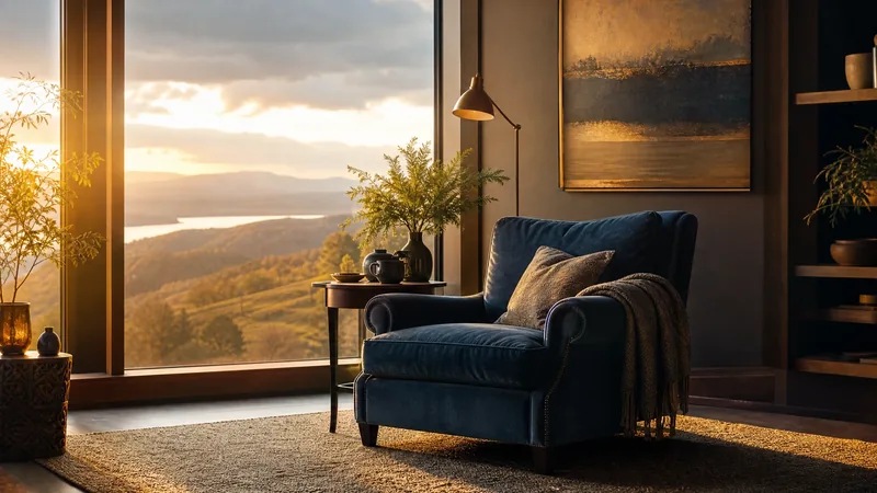 Sunlit sitting room with an armchair and blanket, How to Start a Home Care Agency in Kentucky