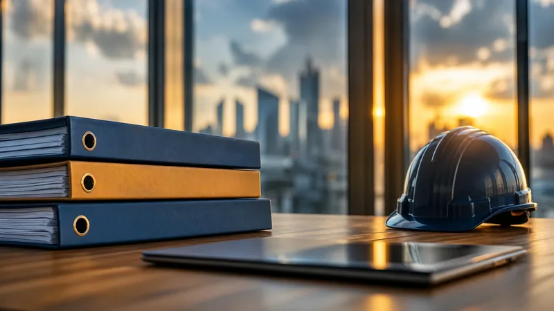 Payroll binders and a hard hat on a desk, Hiring in Kentucky