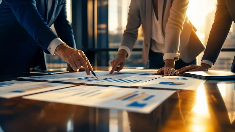 Advisors reviewing growth charts at a conference table, Kentucky Small Business Grants, Tax Credits and Funding