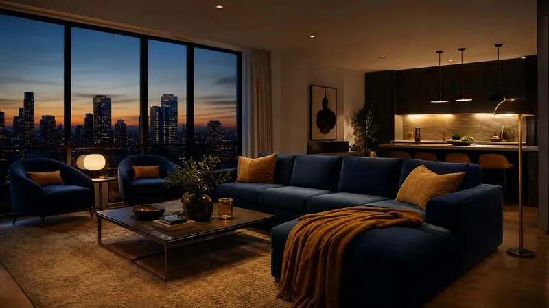 City apartment living room prepared for short-term guests, Kentucky Short-Term Rental Laws and Transient Room Tax